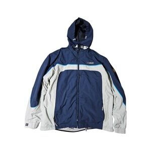 Liquid Snowboard 3-in-1 Ski Winter Jacket Fleece Mens Large Hooded Blue White